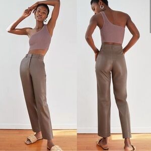 Aritzia Babaton Command Pants in Vegan Leather